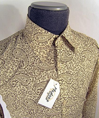 'POW!' - Retro Sixties Mod Paisley MADCAP Shirt C